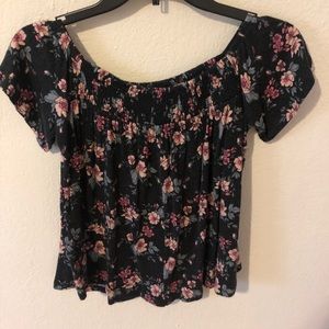 american eagle soft & sexy off-the shoulder tee
